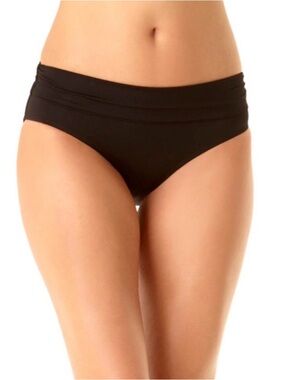 NWT Anne Cole Tummy control 3 way convertible swim bottom - Black Medium